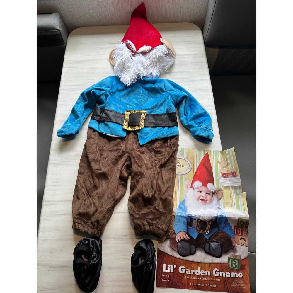 InCharacter Lil' Garden Gnome Costume‎ Outfit with Hat & Booties - 6-12 Months
